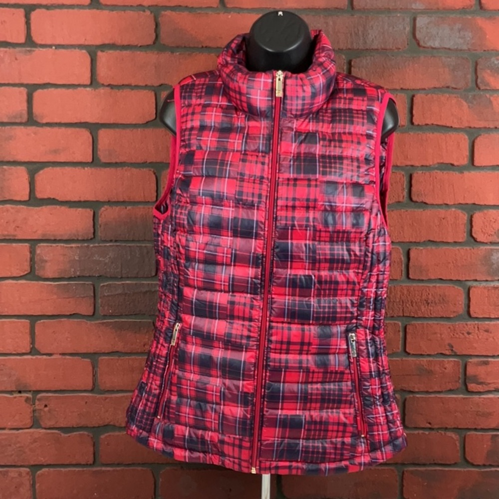 Tommy Hilfiger vest Womens Medium Red‎ Puffer Vest